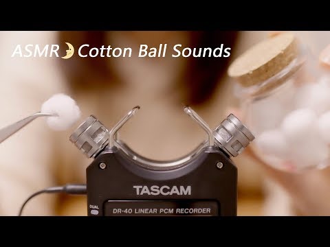 [ASMR] Cotton Ball Sounds / No Talking / コットンボールの音