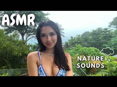 ASMR Nature Sounds (wind, rain, ocean waves, deep breathing)