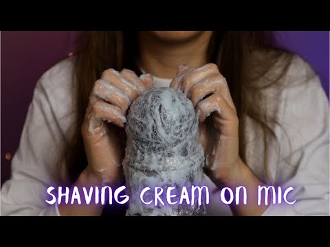 ASMR Shaving Cream On Mic - Intense Brain Massage