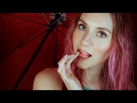 АСМР Поцелуи под дождем - Ролевая игра о любви ☂️ ASMR Kissing under the rain - Girlfriend Roleplay