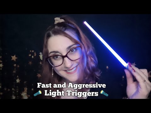Fast and Aggressive ASMR - Light Triggers (follow the light and focus fast!)