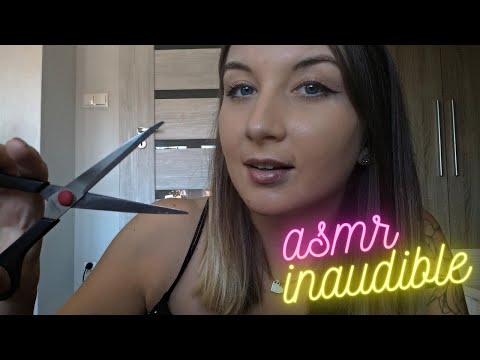 ASMR| INAUDIBLE| CUTTING YOUR HAIR (super relaxing)