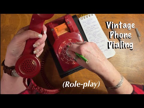 ASMR Request/Rotary phone dialing (Soft Spoken only) Roleplay/School bus announcement.