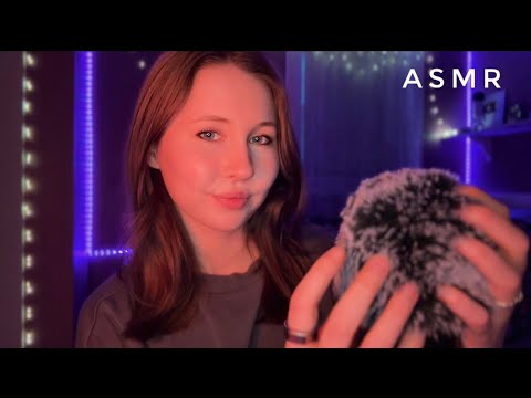 ASMR~40 Min Slow & Sensitive Inaudible Whispers with Fluffy Mic Brushing For Sleep😴