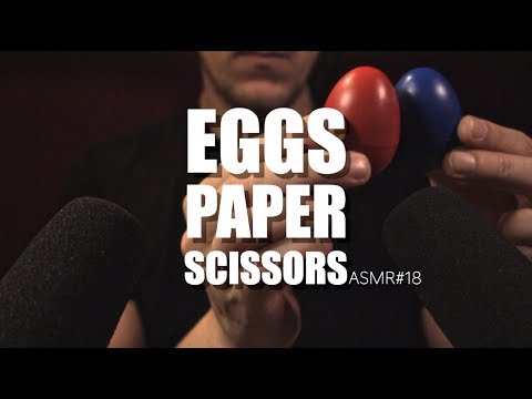 [ASMR] EGGS PAPER SCISSORS
