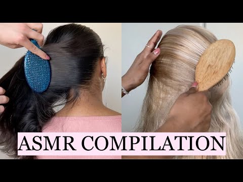 ASMR 2 HOUR RELAXING HAIR BRUSHING COMPILATION (NO TALKING)