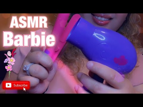 ASMR| You’re my Barbie today| Straightening & brushing your hair| Kid toys 😊