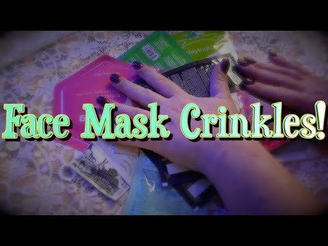 Skin Care Face Mask Crinkles! 💆🏻‍ Whispered ASMR