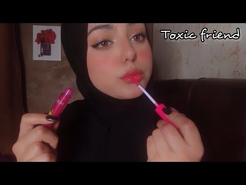 ASMR / Toxic Friend Dose Your Makeup Fast & Aggressive During The school 🤭