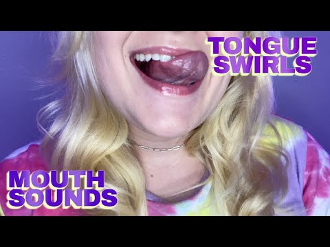 ASMR • mouth sounds, tongue swirls + flutters 👅