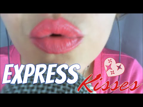 💖 ASMR Extra RAPID KISSES Cure! 💖 Close up 💖