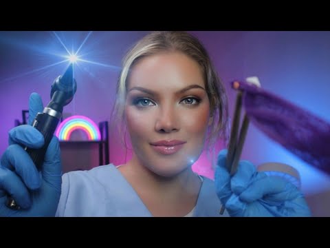 ASMR Unclogging Your Ears 👂 Deep Ear Cleaning, Otoscope Ear Inspection, Binaural Hearing Tests