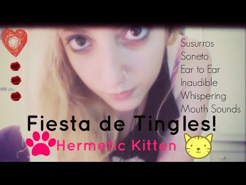 ✫ASMR FIESTA DE TINGLES✫ en Español Susurros/Neruda/Inaubdible Whispering/Humming improvisado✫