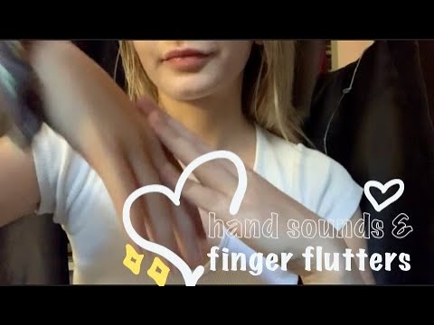 asmr 🌟dry hand sounds🦋finger flutters🌟hand puppet movements