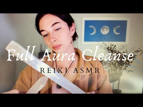 Reiki ASMR ~ Full Aura Cleanse  |  Rain Stick  |  Selenite