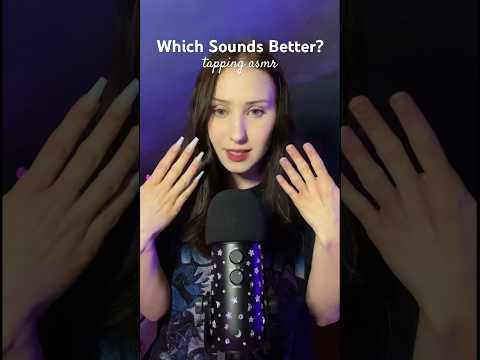 Which Nails Sound Better: Fake or Natural? #tapping #asmr #tappingasmr