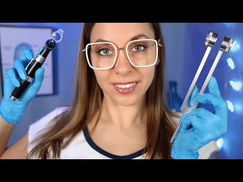 Intense Ear Cleaning ASMR roleplay, Otoscope, Tuning Fork, Personal attention for sleep + RAIN