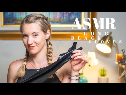 Typing on a Keyboard with Long Black Gloves | Whispering | ASMR
