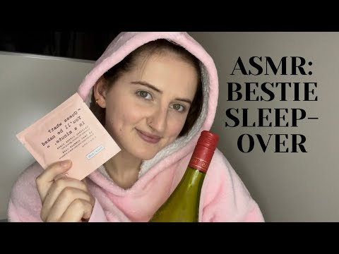 ASMR: BESTIE SLEEPOVER | Friendship | Whispers | Drinks, Food, Talking, Cosy PJs