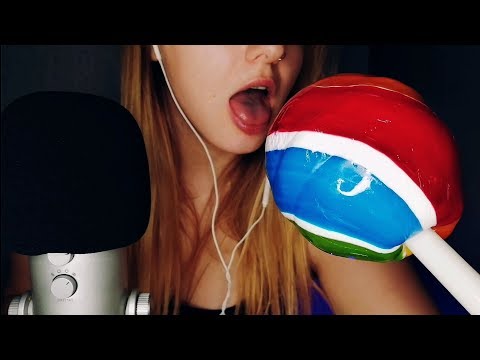 Asmr Giant Lollipop | Licking & Mouth Sounds