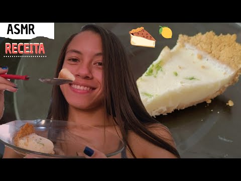 (ASMR PORTUGUÊS)RECEITA Torta De Limão (Tentativa kk)|Soft Spoken and Whispers