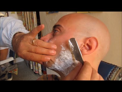 Old Style Barber with deep voice - ASMR relax video