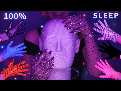 ASMR Binaural Mic Scratching & Tapping with Different Gloves & Nails for 100% SLEEP - No Talking