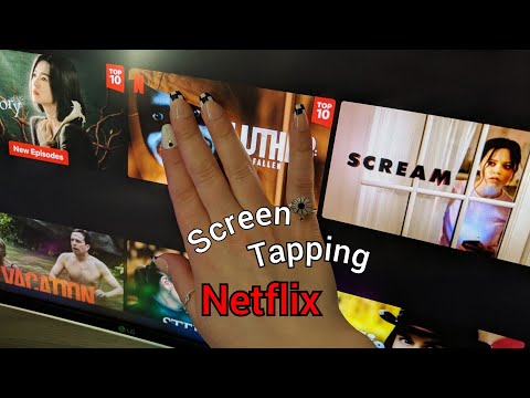 ASMR | Fast Screen Tapping and Tracing (asmr netflix tv tracing)