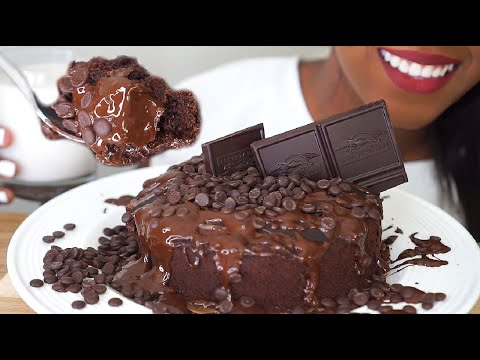 ASMR Eating: CHOCOLATE OVERLOAD CAKE MUKBANG *Big Bites