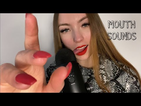 ASMR | Only Hand Sounds and MOUTH SOUNDS with face touching🌙