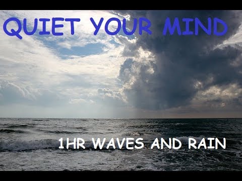 🎧ASMR 🎧1hr long Relaxing waves with light rain binaural recordings to help you sleep (no talk)