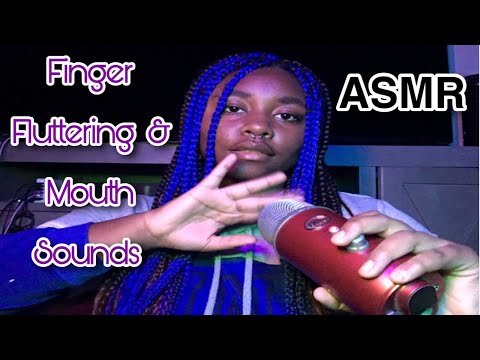 ASMR Finger Fluttering & Mouth Sounds 🫦🤲 #asmr #fingerfluttering #mouthsounds