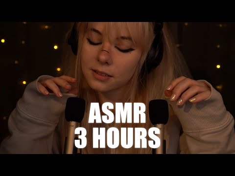 ASMR | 3 HOURS binaural Sleep Sounds - Scratching, Breathing, Tapping, Mic Blowing, Whispering