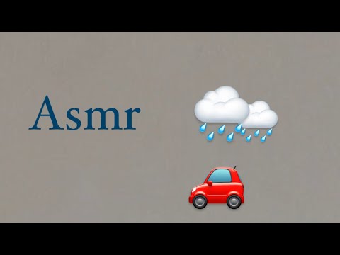 Asmr rain over a car 🚗☔️