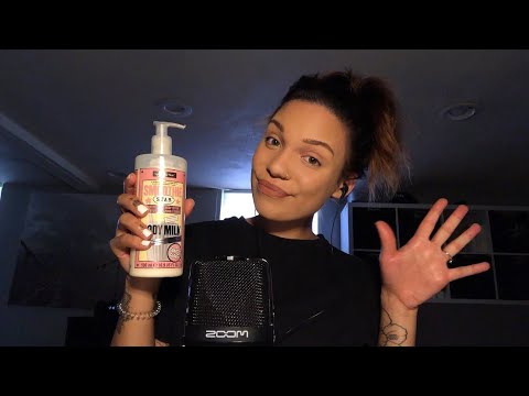 ASMR- Lotion Hand Sounds and Mouth Sounds