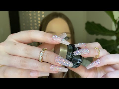 asmr for sleep #1 (tapping, rhinestones, lid sounds, crinkles & more)