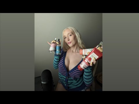 🎧🌹🍓ASMR Bath and Body Works Haul🌷🌸 -whispers -tapping-liquid sounds-relaxing lotion sounds 😌