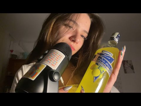 drunk ASMR with triggers (liquid sounds, light triggers)