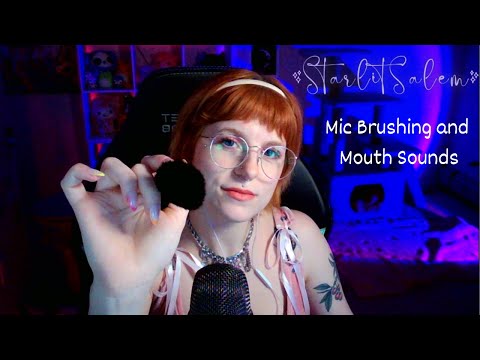 ASMR Mic Brushing and Mouth Sounds