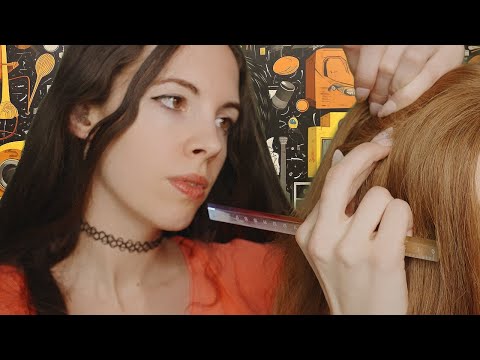 ASMR Girl in The Back Of Class Plays With Your Hair (+Scalp treatment)