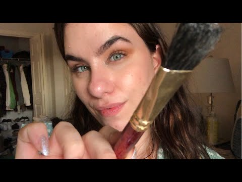 ASMR You are my canvas|| Paint with me