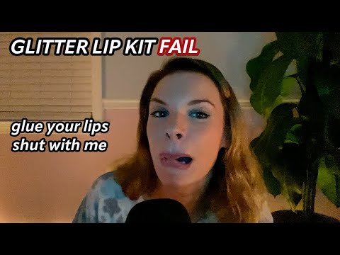 ASMR Glue Your Lips Shut with Me 🤐 (Stay Golden Cosmetics FAIL)