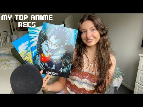 ASMR Recommending my top anime’s⚔️ (tapping, screen tapping, camera tapping)