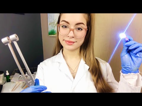 ASMR The MOST Detailed Cranial Nerve Exam YOU'VE SEEN Doctor Roleplay Ear, Eye Exam Hearing Test
