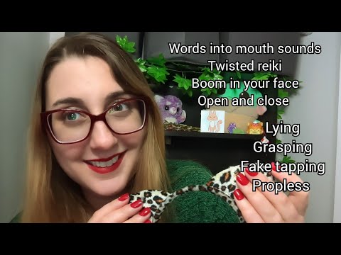 8 of My Best ASMR Triggers (lying, propless, grasping, twisted reiki, boom in your face +)