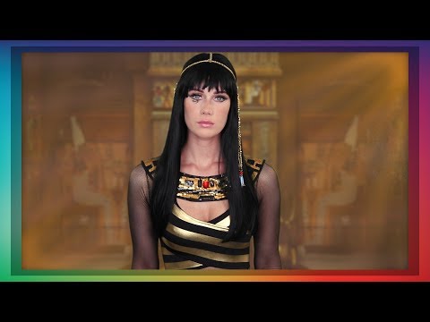 ASMR Cleopatra Role Play  (golden face mask application)