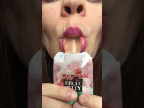 ASMR JELLY CLEAR SNACK Lychee fruit 🍈 satisfying mouth sounds #shorts
