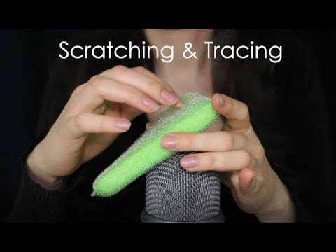 ASMR Scratching and Tracing on Sponges (No Talking)