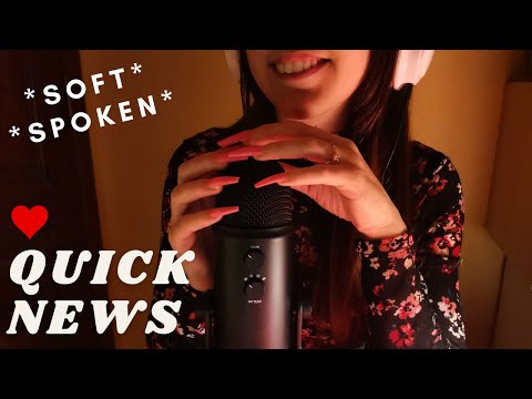 ASMR - Quick announcement to my subscribers (mic scratching and soft spoken)