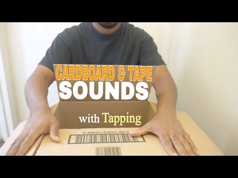 ASMR Cardboard Box Tapping, Cardboard Box Sounds & Scotch Tape Sounds for Relaxation - No Talking